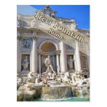 Fontaine Rome Italie de TREVI Carte Postale