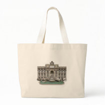 Fontana di Trevi: Trevi Fountain: 3D Model: Canvas Bag