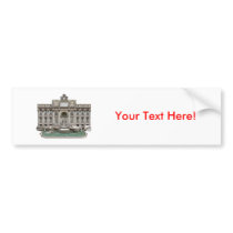 Fontana di Trevi: Trevi Fountain: 3D Model: Bumper Sticker