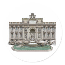 Fontana di Trevi: Trevi Fountain: 3D Model: Sticker