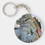 Foo Dog In Chinatown In Los Angeles Keychain