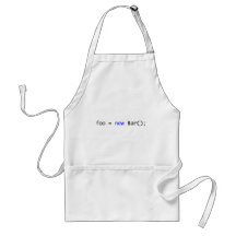 foo = new Bar(); Aprons
