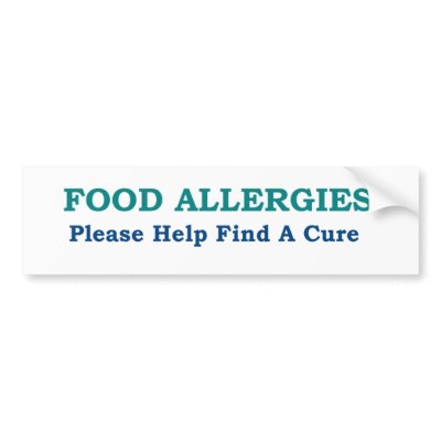 Food Allergies Find A Cure Bumper Sticker by Heard_