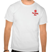 Food Allergy Alert - Pocket Logo T Shirts