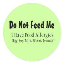 Food Allergy Sticker