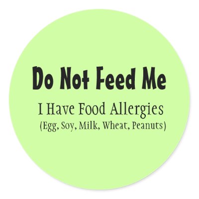 Allergy Sticker