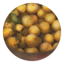 Food - Apples - Golden apples Round Stickers