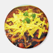 Food Chili Cheese Bowls Magnets