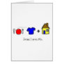 Food, Clothing, and Shelter Greeting Cards