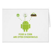 Food & Code Are Often Synonymous (Android) Greeting Cards