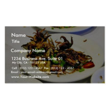 Food Dim Sum Squid Business Card