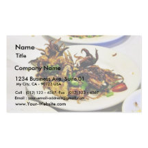 Food Dim Sum Squid Business Card Templates