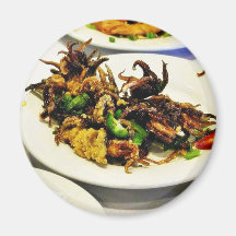 Food Dim Sum Squid Magnets