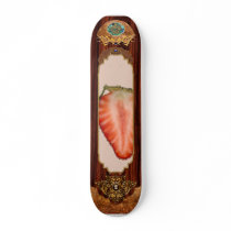 Food - Fruit - Slice of Strawberry Skateboard Deck