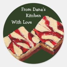 FOOD GIFT STICKERS: ART: CHEESECAKE