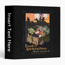 Food Is Ammuniion World War II Binder