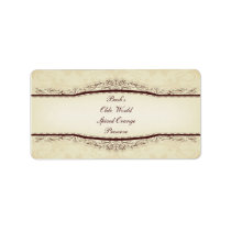 Food Jar Label Personalized Address Label