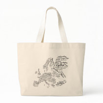 Food Map of Europe Bag