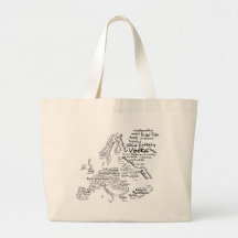 Food Map of Europe Bag