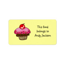 Food owner labels ( cup cake )
