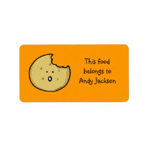 Food owner labels (cute cookie)