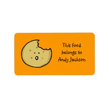 Food owner labels (cute cookie)