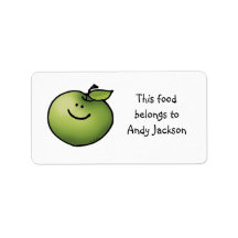 Food owner labels (green apple)