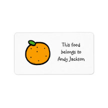 Food owner labels ( juciy orange )