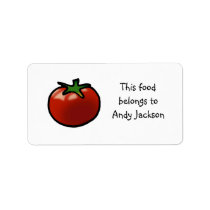 Food owner labels ( red tomato )