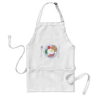 Food Plate Apron by apmercer