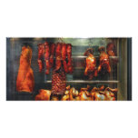 Food - Roast meat for sale Photo Greeting Card