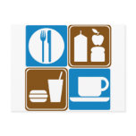Food Services Highway Signs Collection Postcards