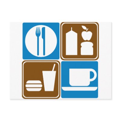 Food Services Highway Signs Collection Postcards by wesleyowns