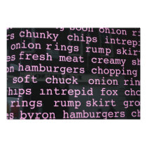 Food sign photographic print