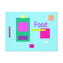 Food Sky Blue Canvas Prints