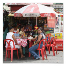 Food stall photo art