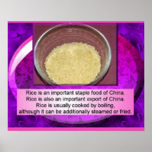 Food Studies, Chinese, Cooking rice Print