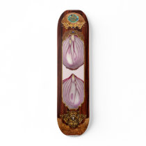 Food - Vegetable - Cross section of a Red Onion Skateboard Deck