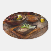 Food - Vegetable - Garden variety Oval Stickers