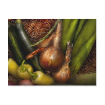 Food - Vegetables - Greens and Onions Post Cards