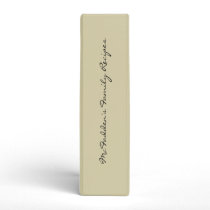 Foodies Personalized Name Recipe Clippings Binder