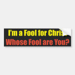 fool bumper sticker