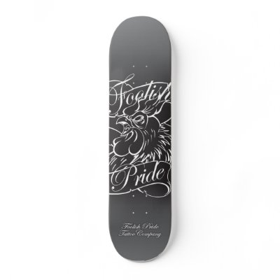 FOOLISH PRIDE FADE TO GREY SKATE DECK by foolishpride