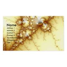 Fools Gold - Fractal Art Business Cards