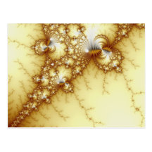 Fools Gold - Fractal Art Postcards