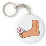 Foot-2 Broken Toe Key Chains