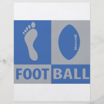 foot ball icon full color flyer
