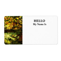 Foot Bridge Custom Shipping Labels