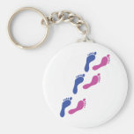 foot feet print prints footprint keychain