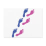 foot feet print prints footprint postcards